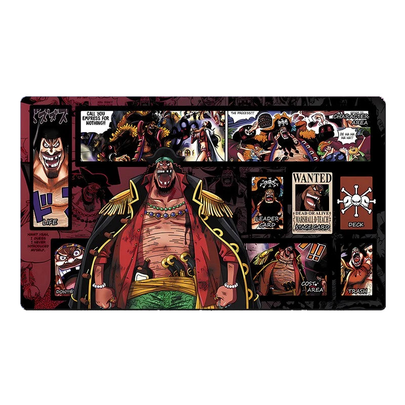 One Piece Marshall·D·Teach Table Playmat OPCG TCG CCG Mouse Pad Trading Card Game Desk Mat