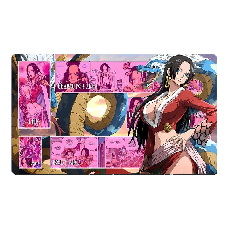 One Piece O-P OPCG TCG CCG Playing Pad BOA HANCOCK Table Playmat Trading Card Game DeskMat Mousepad
