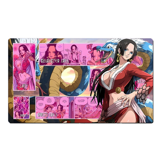 One Piece O-P OPCG TCG CCG Playing Pad BOA HANCOCK Table Playmat Trading Card Game DeskMat Mousepad
