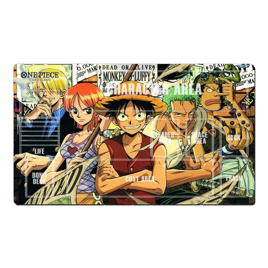 One Piece OPCG TCG CCG Luffy Zoro Nami Playmat Trading Card Game Mat Play pad Mousepad Deskmat