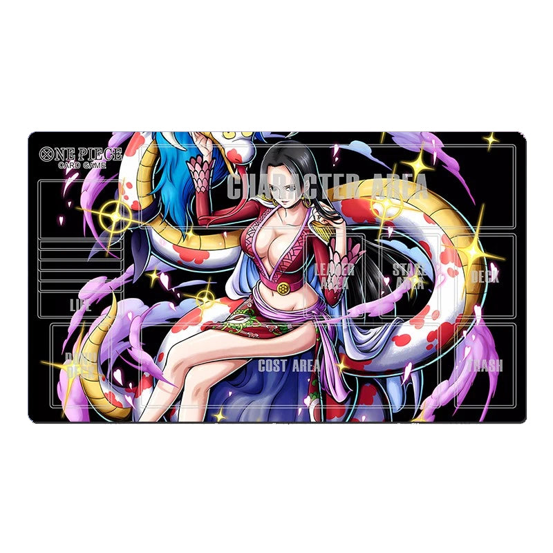 One Piece Boa Hancock Duel Playmat CCG OPCG Play Mat Trading Card Game Mousepad Deskmat