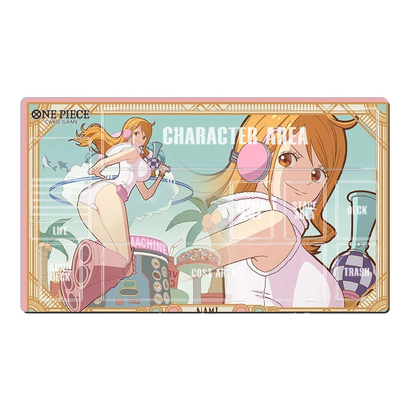 One Piece Nami Table Playmat CCG OPCG Mat Trading Card Game Mousepad Deskmat