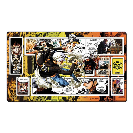 One Piece O-P OPCG TCG CCG Play Pad Trafalgar D. Water Law Playmat Trading Card Game Mat