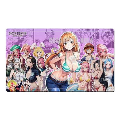 One Piece OPCG TCG CCG Table Mouse Pad Nami Playmat Trading Card Game Desk Mat