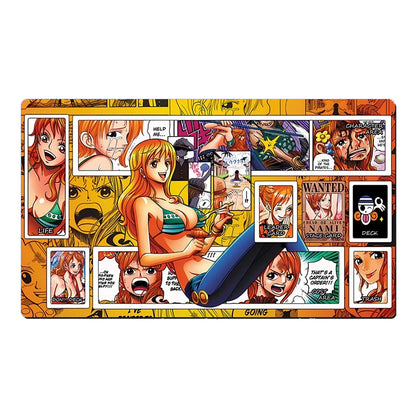 One Piece Nami Girl Table Playmat OPCG TCG CCG Mouse Pad Trading Card Game Play DeskMat