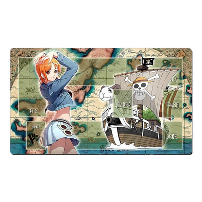 One Piece Nami O-P Table Duel Playmat OPCG TCG CCG Mouse Pad Trading Card Game Play DeskMat