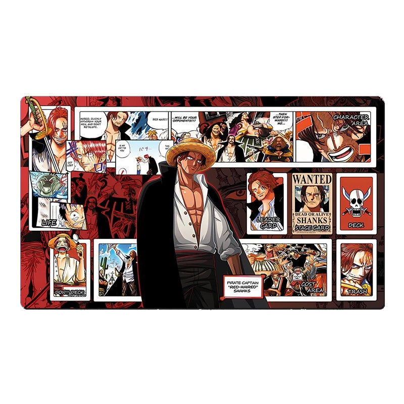 One Piece Shanks O-P Table Playmat OPCG TCG CCG Games Trading Card Game Desk Mat Mousepad