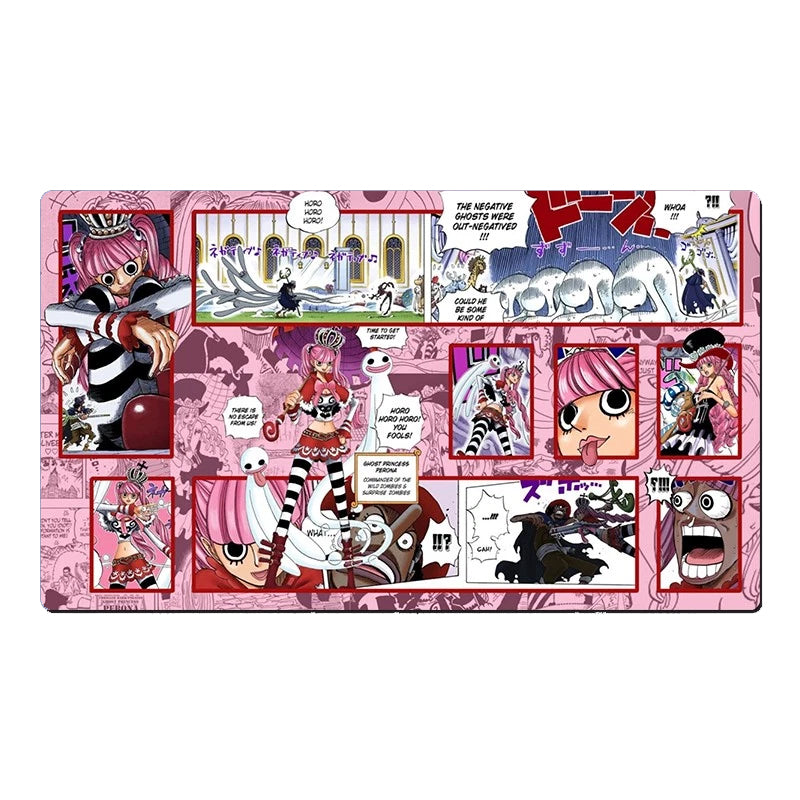 One Piece O-P OPCG TCG CCG Play Pad Perona Table Playmat Trading Card Game Desk Mat Mousepad