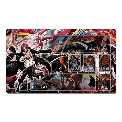 One Piece Shanks O-P Table Playmat OPCG TCG CCG Pad Trading Card Game Desk Mat Mousepad