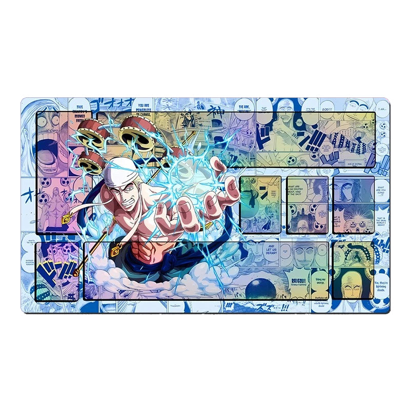 One Piece Enel Table Playmat CCG OPCG Playing Mat Trading Card Game Mousepad Deskmat
