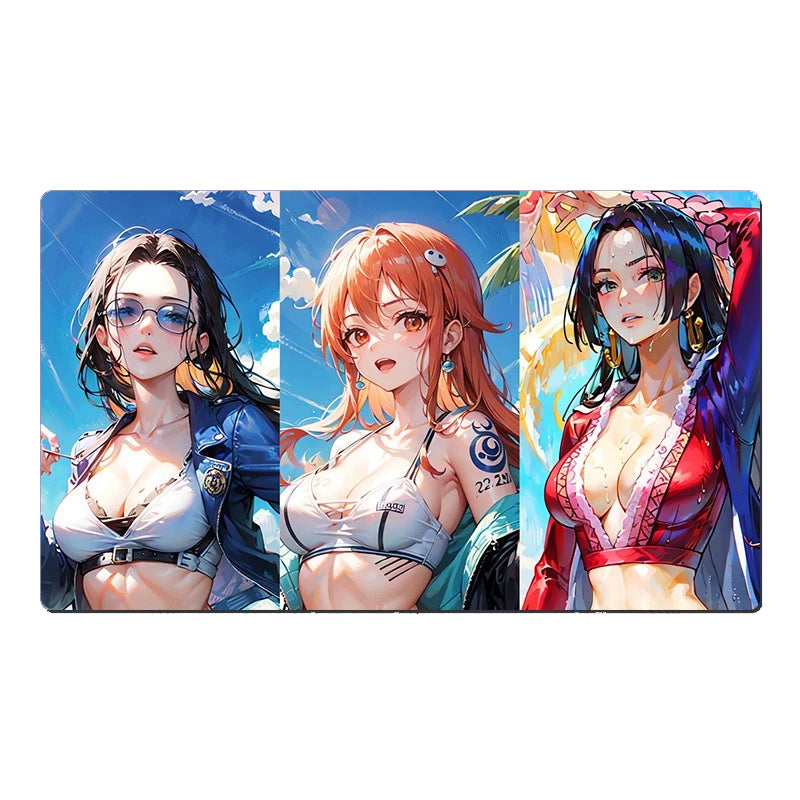 One Piece Girl Table Playmat CCG OPCG Gaming Mat Trading Card Game Mousepad Deskmat Nami Boa