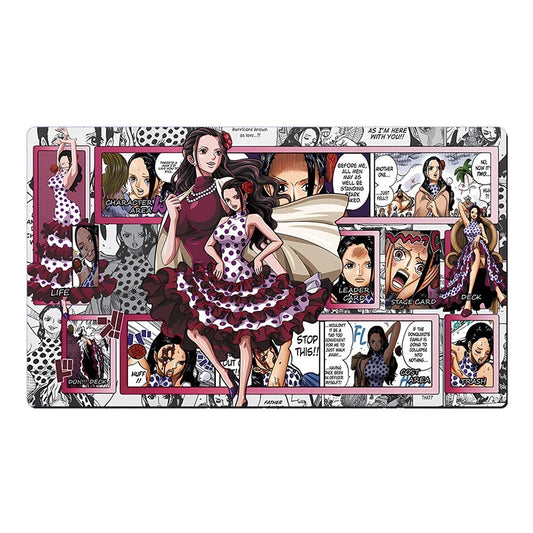 One Piece Viola O-P Table Playmat OPCG TCG CCG Play Pad Trading Card Game Desk Mat Mousepad