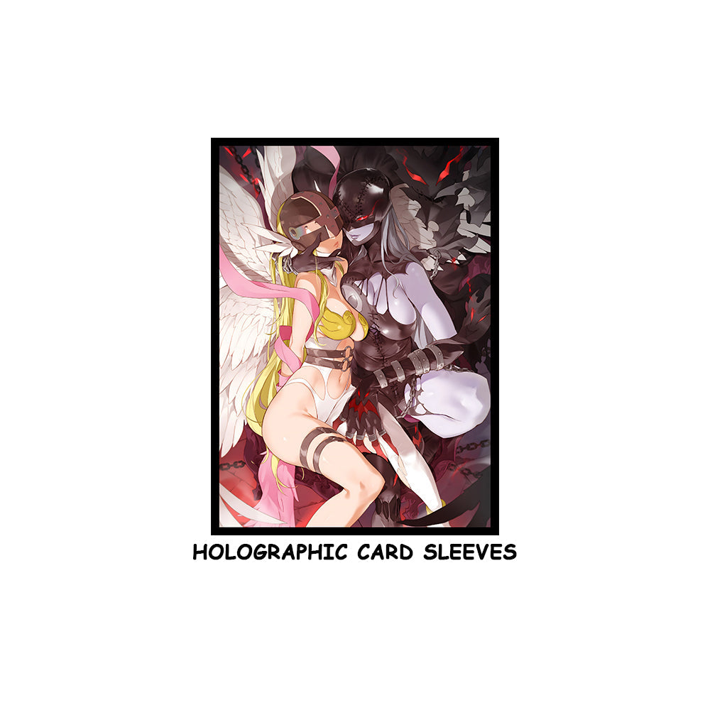 Angewomon & LadyDevimon Holographic Card Sleeves