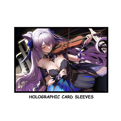 Keqing Violin Genshin Impact Holographic Card Sleeves