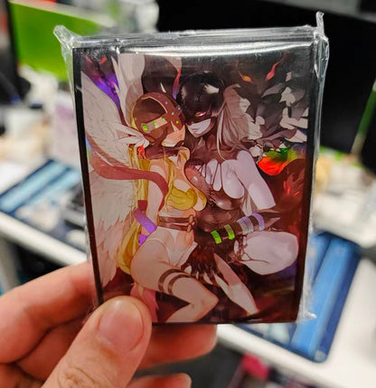 Angewomon & LadyDevimon Holographic Card Sleeves