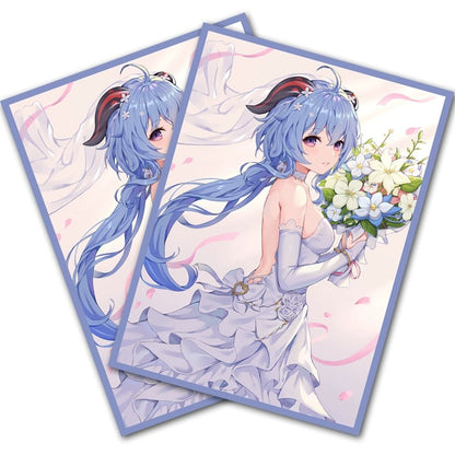 Ganyu Wedding Bride Genshin Impact Holographic Card Sleeves
