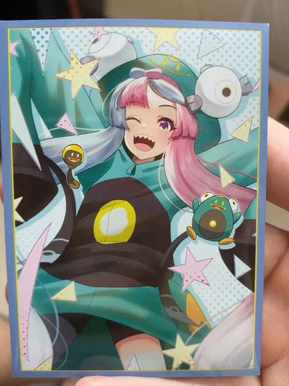 Gym Leader Iono Bellibolt Cosplay Pokemon Holographic Card Sleeves
