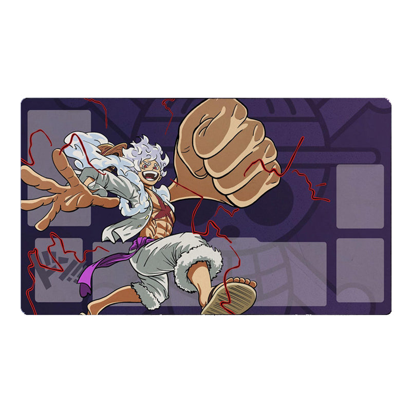 Luffy Gear 5 One Piece TCG Playmat Custom Desk Mat Mousepad Board Game