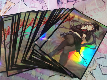 Sky Striker Raye & Roze Resting Holographic Card Sleeves