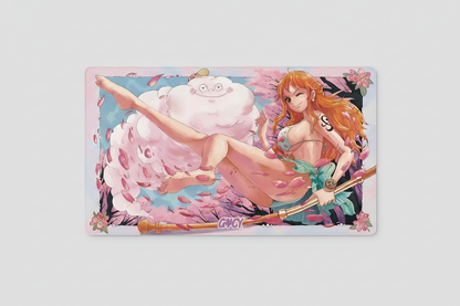 One Piece Nami Playmat OPCG TCG Card Game Deskmat Board Game Mousepad