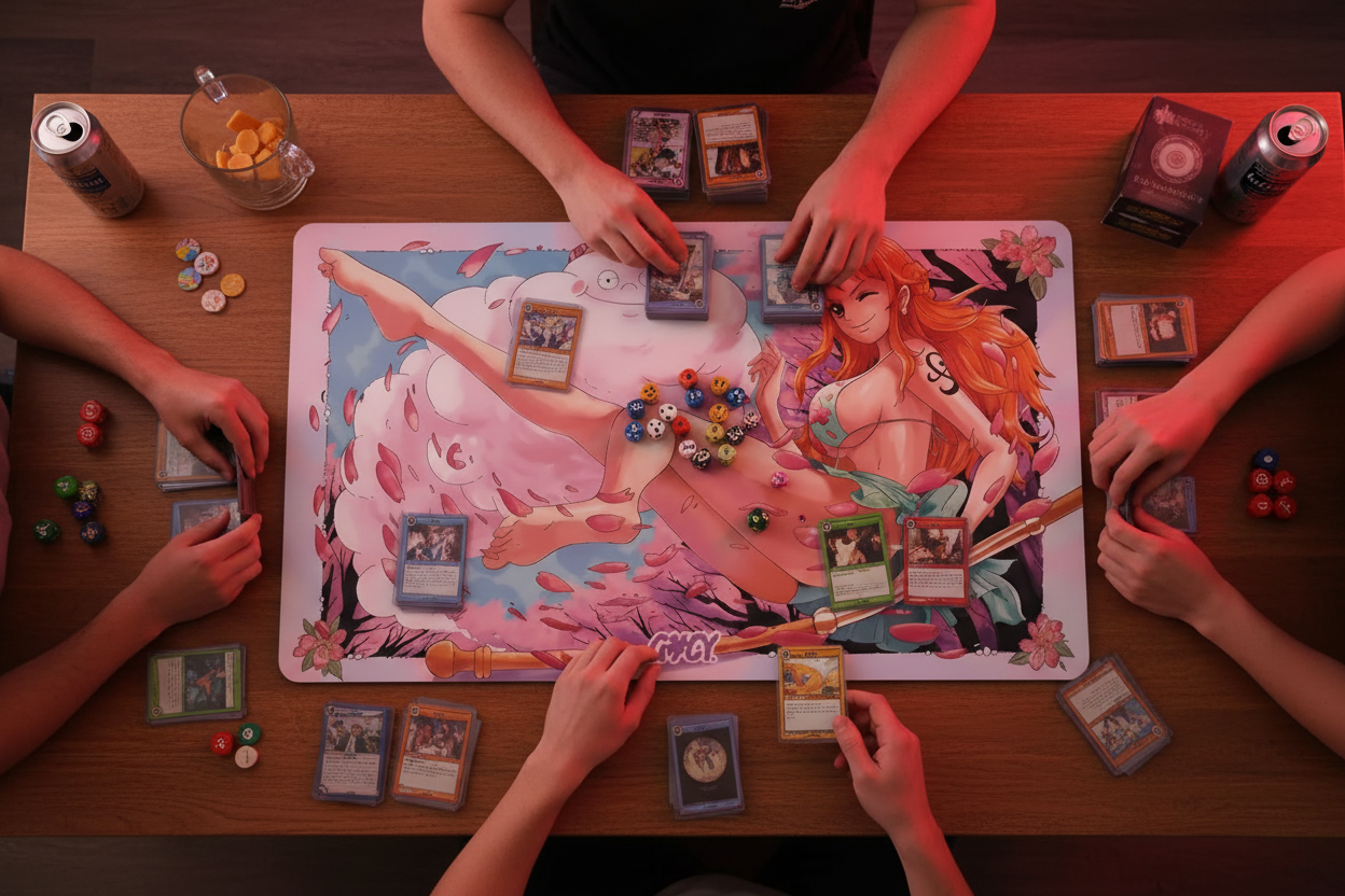 One Piece Nami Playmat OPCG TCG Card Game Deskmat Board Game Mousepad