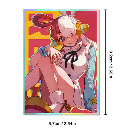 60PCS 67x92mm Outer Picture Protector Shinny Cover For MGT/PTCG Standard Size Holographic Foil Card Sleeve