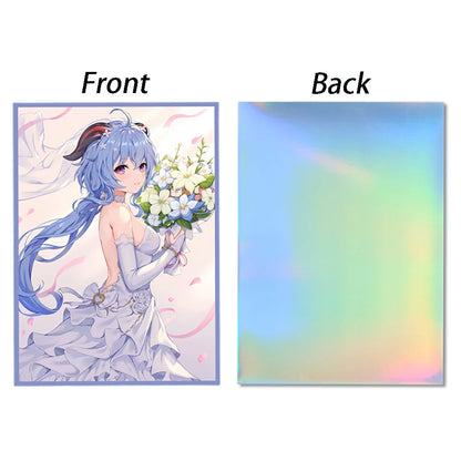 60PCS 67x92mm Anime Card Sleeves Board Game Cards Protector Cards Shield Double Card Cover for PTCG/PKM/MGT WS Trading Cards