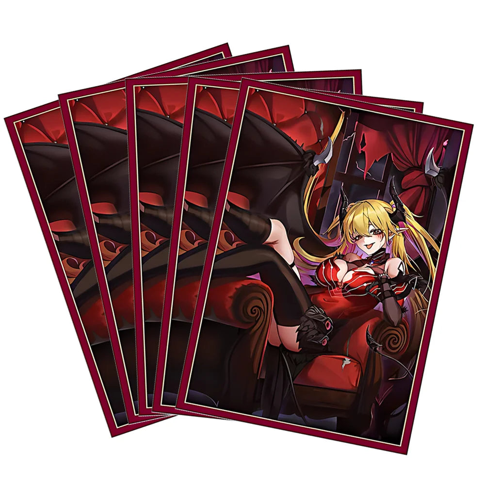 50PCS Anime Card Sleeves 63x90mm Shining Game Cards Lacrima the Scarlet Sorrow Card Sleeves YGO Collectible
