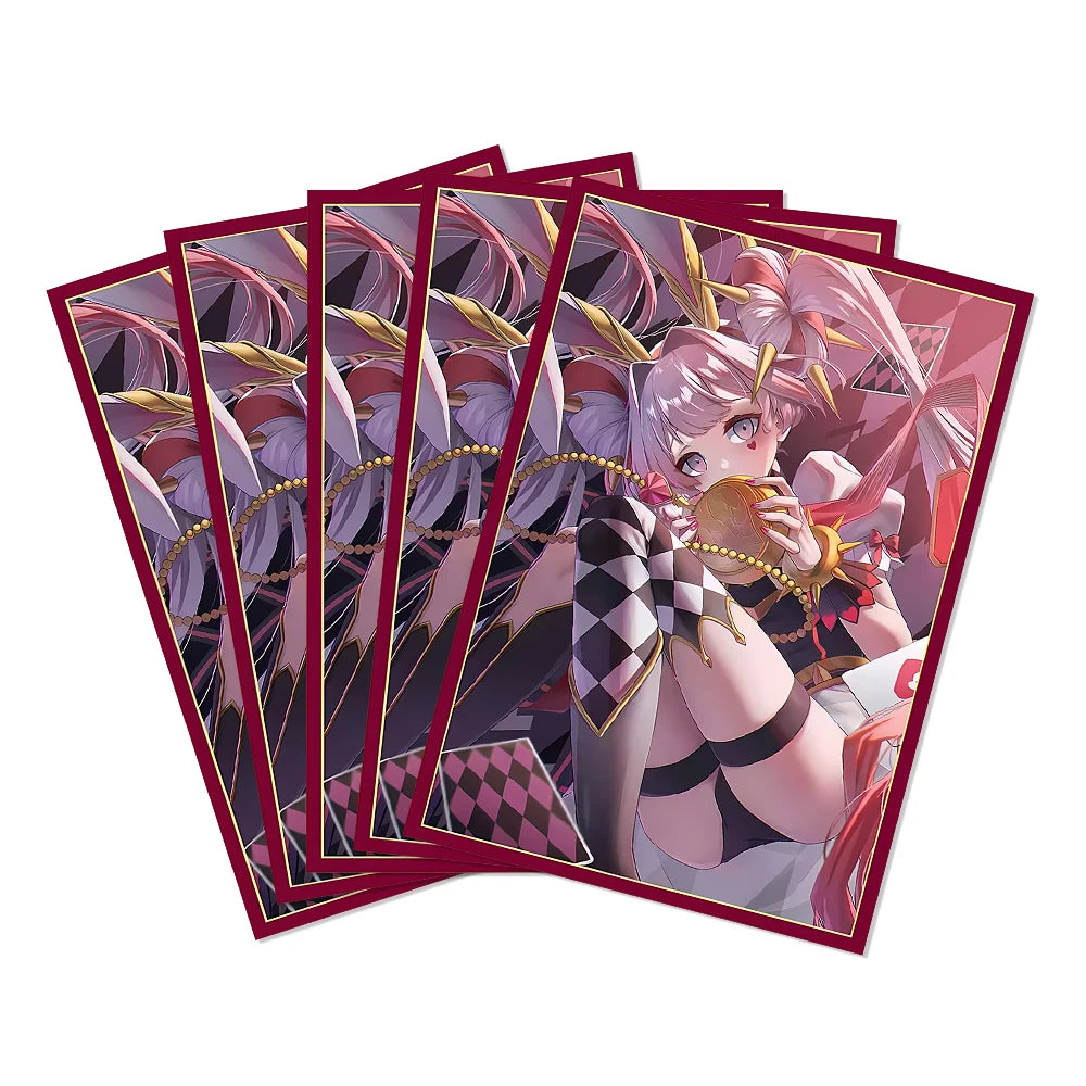 50PCS 63x90mm Japanese Size Cartoon Card Sleeves for TCG Card Protector for YGO Top Loading Board Games Card Cover