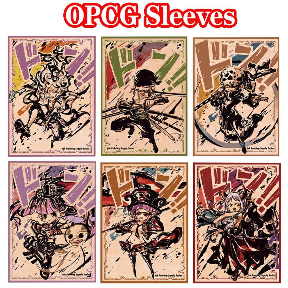 67*92mm 60PCS One Piece Uta Yamato Betty Luffy Law Zoro Card Sleeves for PTCG OPCG Trading Cards Protector High Quality