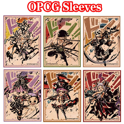 67*92mm 60PCS One Piece Uta Yamato Betty Luffy Law Zoro Card Sleeves for PTCG OPCG Trading Cards Protector High Quality