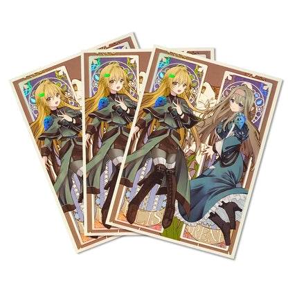 50PCS 63x90mm Cartoon Card Sleeves Holographic Trading Card Sleeves Japanese Card Protector for YGO Game Cards