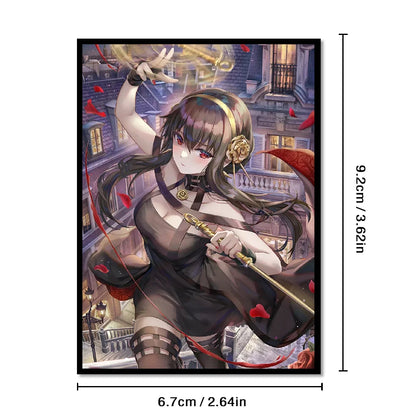 67×92mm 60PCS Standard Size Art Card Sleeves Anime Board Game Card Protector Cards Shield Double Card Cover for MGT/TCG Card