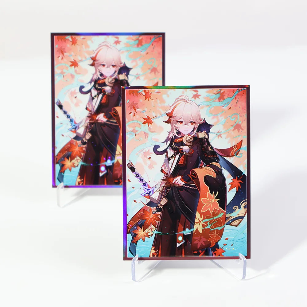 60PCS 67x92mm Standard Size TCG Card Sleeve Protector Anime Card Sleeves Board Game Cards Protector PTCG Cards Shield