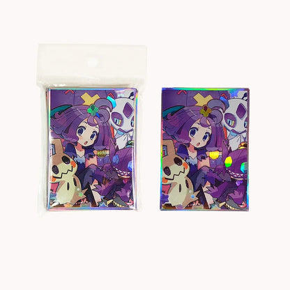60PCS 67X92mm Asailuola Anime Card Sleeves for MTG/PKM Trading Card Protector Board Game Card Protector Photocard Sleeves