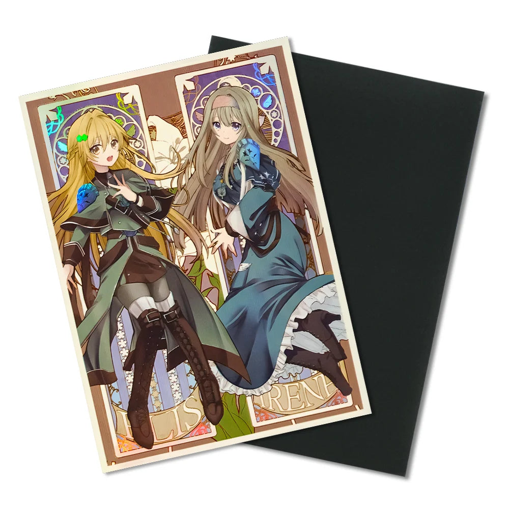 50PCS 63x90mm Cartoon Card Sleeves Holographic Trading Card Sleeves Japanese Card Protector for YGO Game Cards