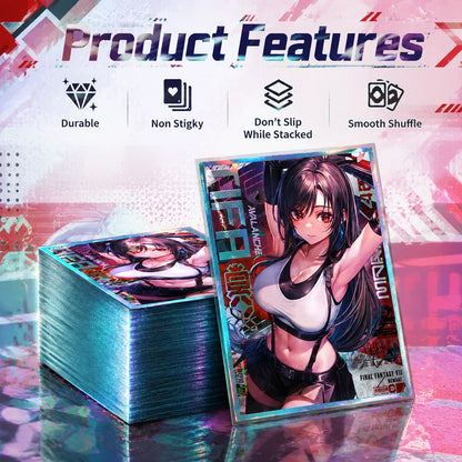 60PCS 67x92mm Holographic Anime Card Sleeves for MGT Card Top Loading Board Game Inner Card Protector for TCG/PTCG Cards