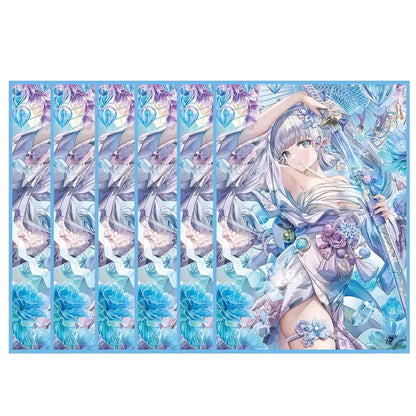 50PCS 67×92mm Holographic Flashing Anime Card Sleeves for MTG/PKM/TCG Top Loading Cartoon Deck Shield Card Cover