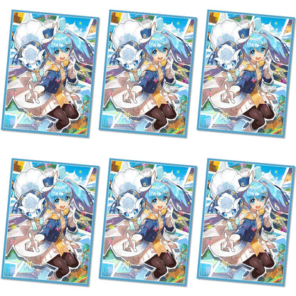 50PCS 66x91mm Anime Card Sleeves Foil Board Game Cards Protector Cards Shield Double Card Cover for PTCG/PKM/MGT WS Trading Card