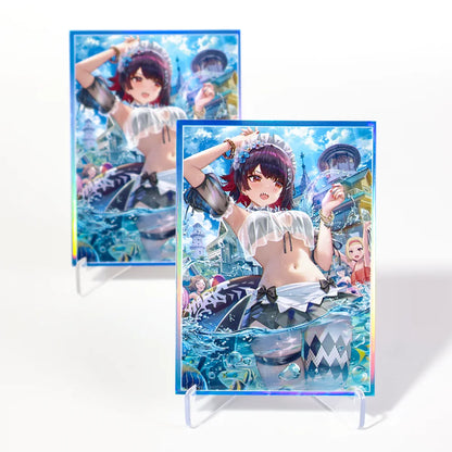 60 PCS 67X92mm Standard Size foil Cartoon Anime Art Board Game Card Sleeves for PTCG/MGT/TCG Game Trading Card