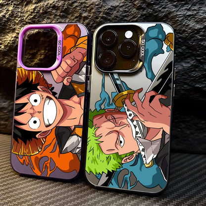 Anime One Piece Luffys Zoros Phone Case for IPhone 17 17e 16e 16 15 14 13 12 11 Pro Max Air Plus Anti Fall Matte Back Cover