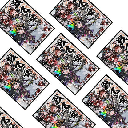 60PCS 62×89mm Holographic Superior Japanese Size Anime Card Sleeves for YGO Top Loading Board Game Card