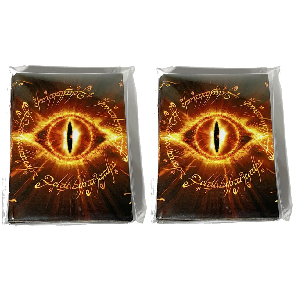 60 PCS 66x91mm Printing Card Protector Eye of The Ring Anime Cards Sleeves Magic Color Card Cover for MTG/PKM/YGO Game Cards