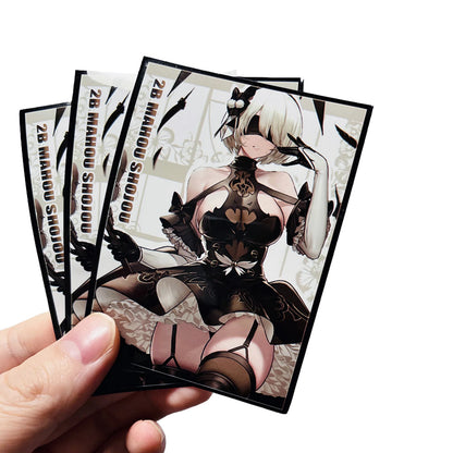 60 PCS Art Anime Card Sleeves for MTG, 67×92mm Top Loading Board Game Inner Card Protector for TCG/PTCG/PKM(Hito Kawashima)