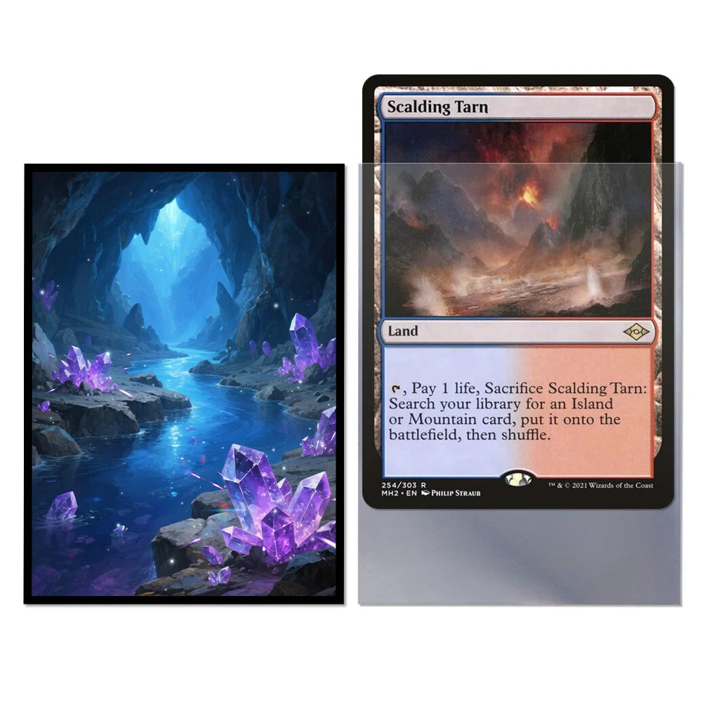 60PCS 66x91mm Art Anime Card Sleeves for MGT Card Top Loading Board Game Inner Card Protector for TCG/PTCG Cards