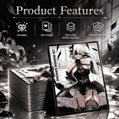 60 PCS Art Anime Card Sleeves for MTG, 67×92mm Top Loading Board Game Inner Card Protector for TCG/PTCG/PKM(Hito Kawashima)