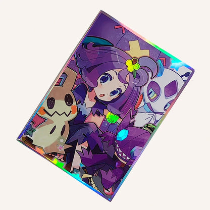 60PCS 67X92mm Asailuola Anime Card Sleeves for MTG/PKM Trading Card Protector Board Game Card Protector Photocard Sleeves