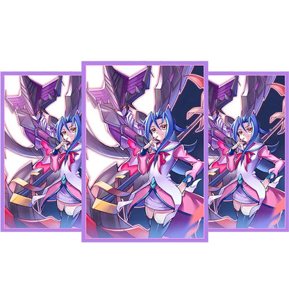 50PCS 63x90mm Anime Cute Card Sleeves YGO Card Sleeves Illustration Anime Protector Card Cover for Board Games Trading Cards