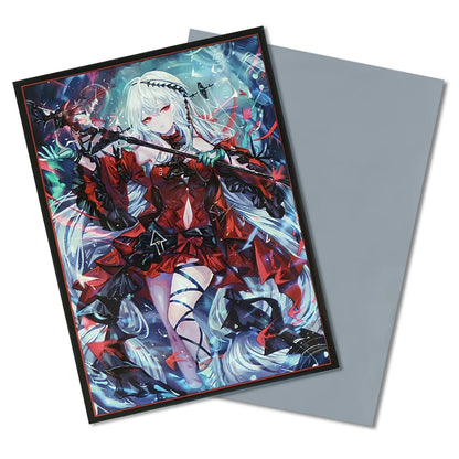 60PCS 67×92mm Silver Bottom Anime Card Sleeves Cartoon Character Printing Deck Protector for MGT/PTCG Game Cards Excellent Gift