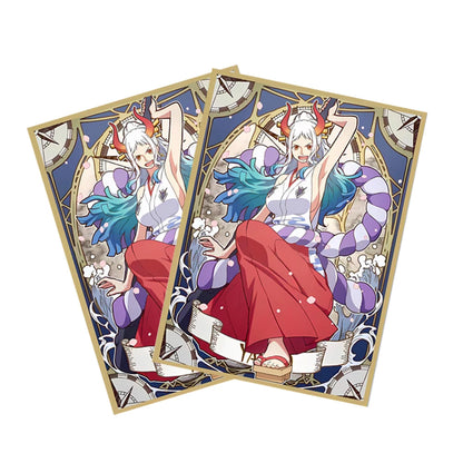 60PCS 67*92mm One Piece Card Sleeves Protector for MTG PTCG Trading Card Sleeves Anime Yamato/ Shanks /Nami OPCG Cards Sleeves